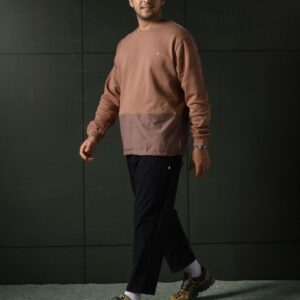 Dual Pockets Crewneck